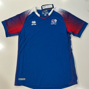 Errea Authentic Iceland World Cup Soccer Jersey - NEW WITH TAGS***